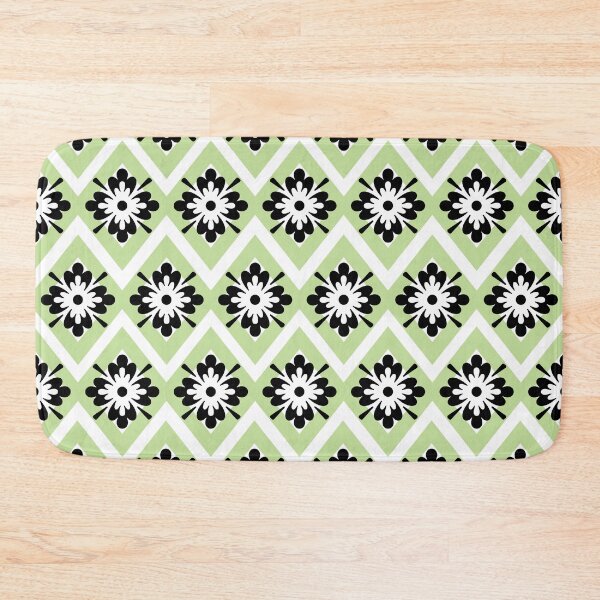 Item preview, Greyish green and black modern bohemian pattern designed and sold by Mandala & More.