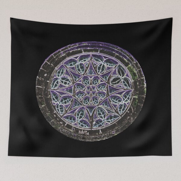 Item preview, Cold colored Rose Window  designed and sold by BlackMoonRoze.