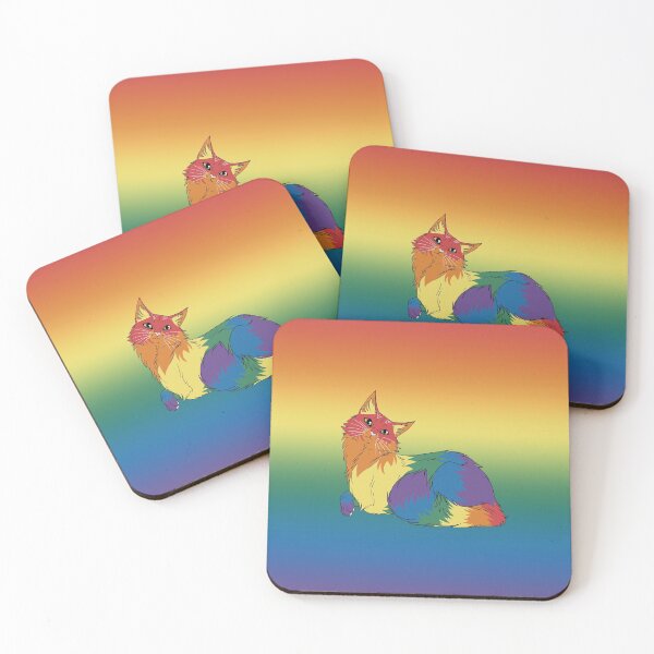 Item preview, pride rainbow kitty cat designed and sold by Narniax.