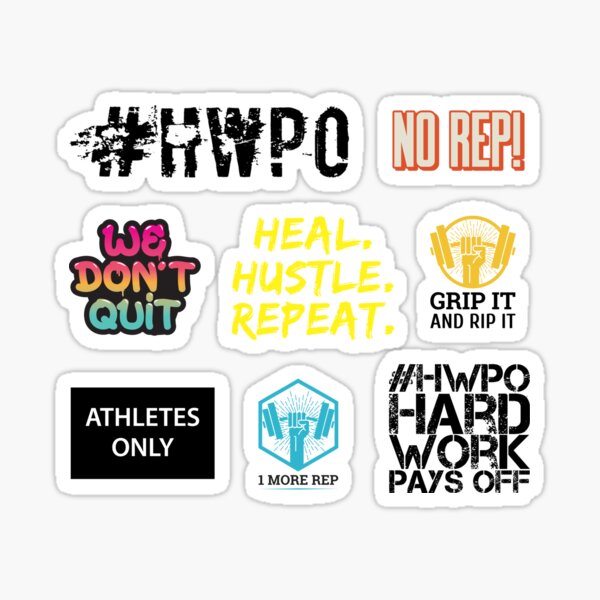 Item preview, Hard Work Pays Off HWPO Sticker Pack designed and sold by livetogether.