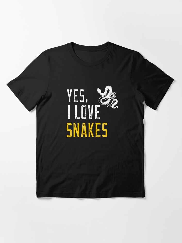 Alternate view of Yes, I love snakes Essential T-Shirt