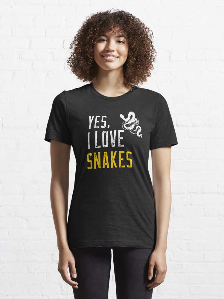 Alternate view of Yes, I love snakes Essential T-Shirt