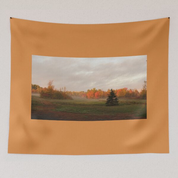 Item preview, Fall colorful country landscape misty morning  designed and sold by naturematters.