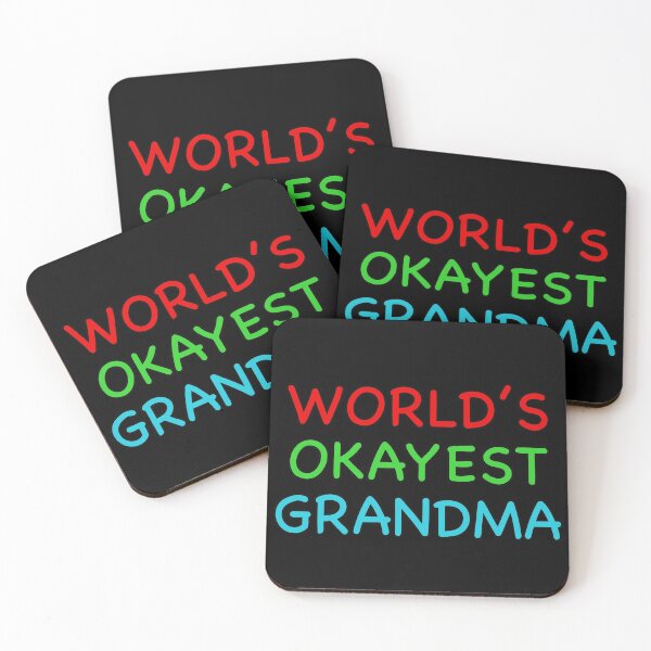 Item preview, Worlds Okayest Grandma Funny Quote designed and sold by popculturechick.