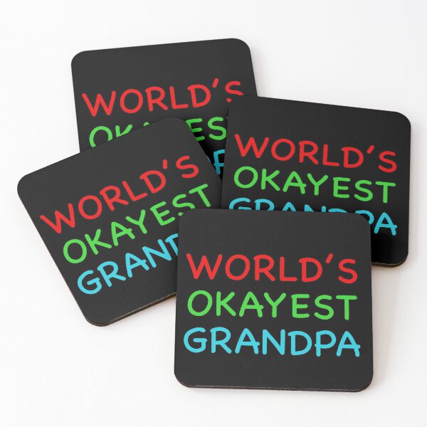 Item preview, Worlds Okayest Grandpa Funny Quote designed and sold by popculturechick.