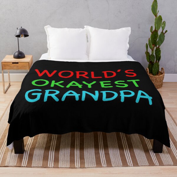 Item preview, Worlds Okayest Grandpa Funny Quote designed and sold by popculturechick.