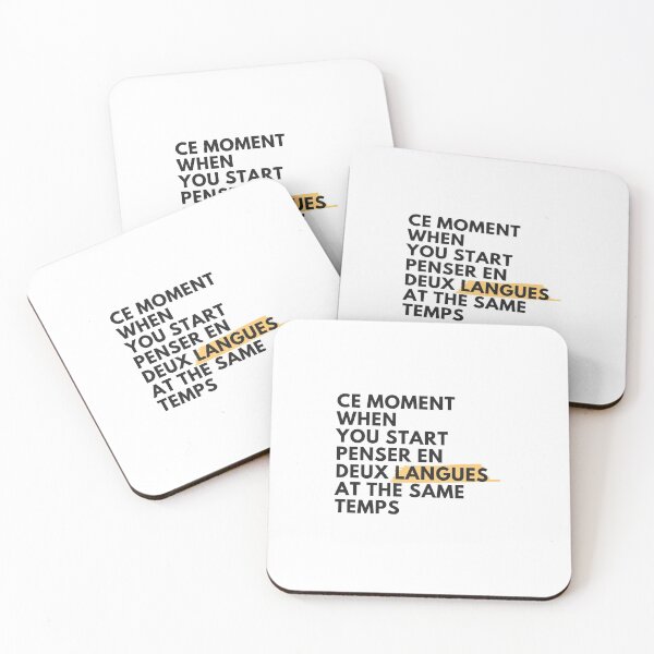Item preview, Thinking in French and English, Ce moment when you start penser en deux langues at the same temps designed and sold by megahamdesigns.