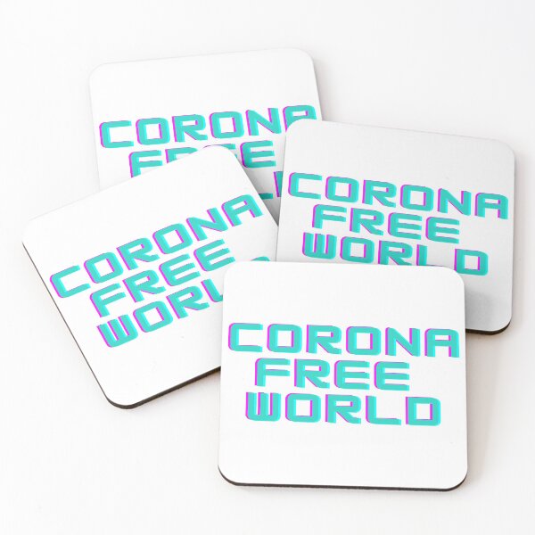 Item preview, Corona Free World lettering designed and sold by seunglee.