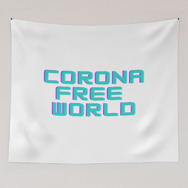Item preview, Corona Free World lettering designed and sold by seunglee.