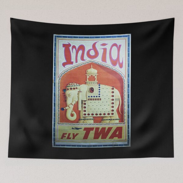 Item preview, India retro poster designed and sold by stickart-marek.