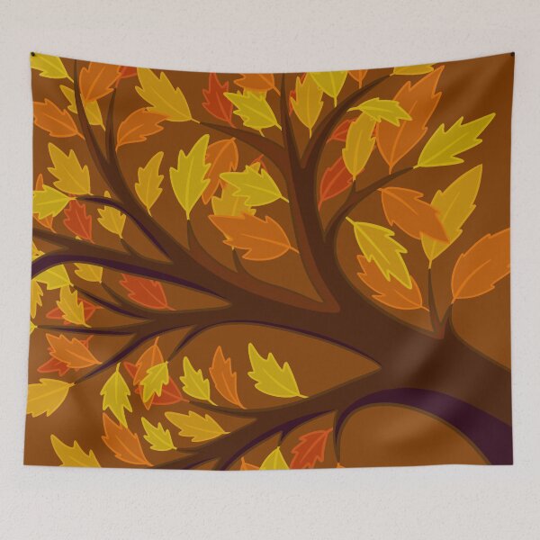 Item preview, Fall leaves on a branch - Autumn leaves on a branch designed and sold by forfun-art.