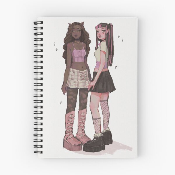 Item preview, Clawdeen & Draculaura designed and sold by pizzabacon.