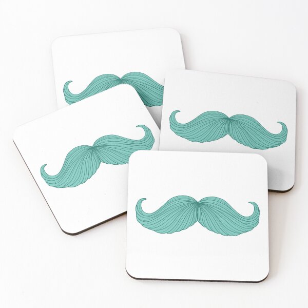 Item preview, Movember Handlebar Mustache - Blue designed and sold by fishytan.