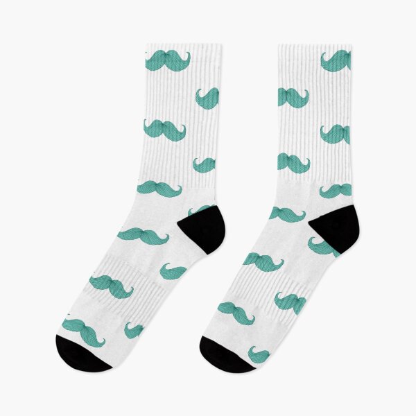 Item preview, Movember Handlebar Mustache - Blue designed and sold by fishytan.