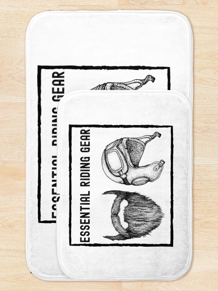 Thumbnail 5 of 6, Bath Mat, Essential Riding Gear designed and sold by Spicy Chilli.