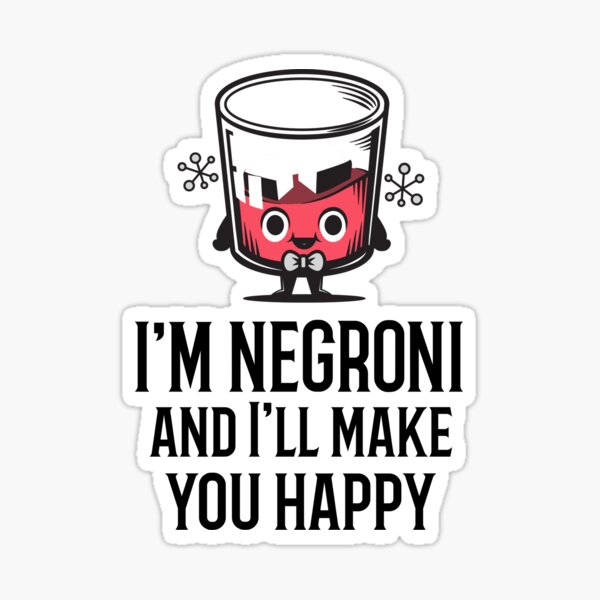 Negroni Cocktail Sticker
