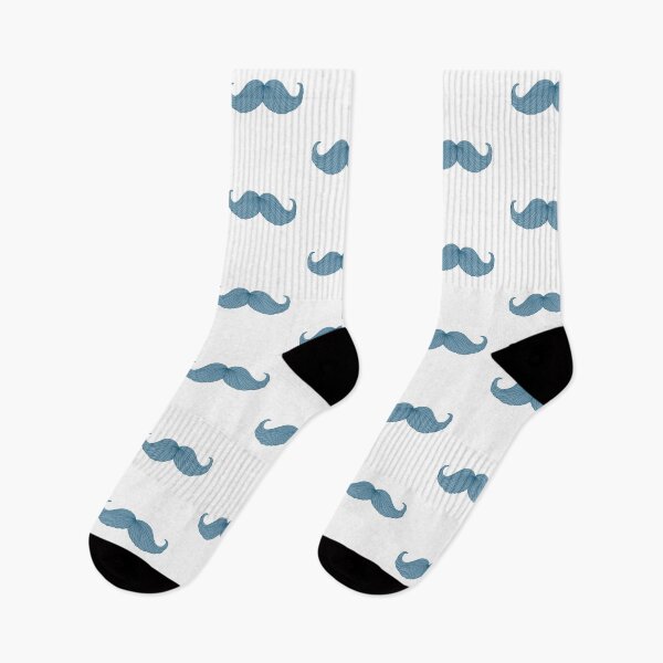 Item preview, Movember Handlebar Mustache - Blue designed and sold by fishytan.