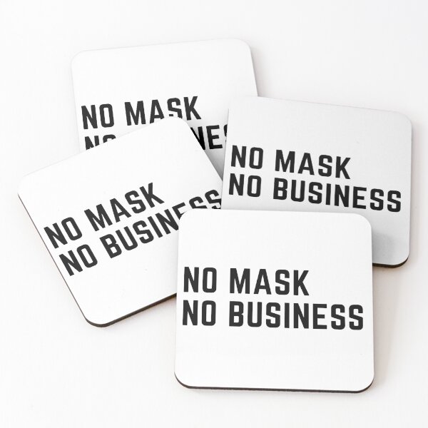 Item preview, No Mask, No Business  designed and sold by Vrushal Kapadnis.