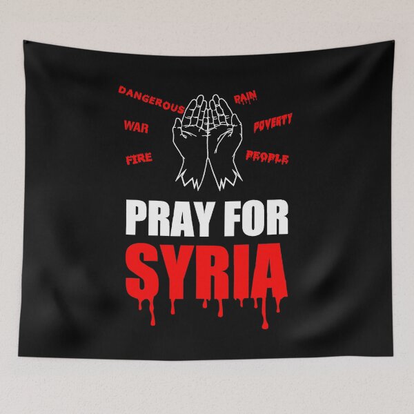 Item preview, Pray for Syria T-Shirt, Sad T-Shirt, Syria T-Shirt, Country T-shirt, Middle east T-Shirt, Civil War T-Shirt, Pray For The People T-shirt, Love T-Shirt, Help t- shirt, Muslim World t-shirt designed and sold by ShiShaka.