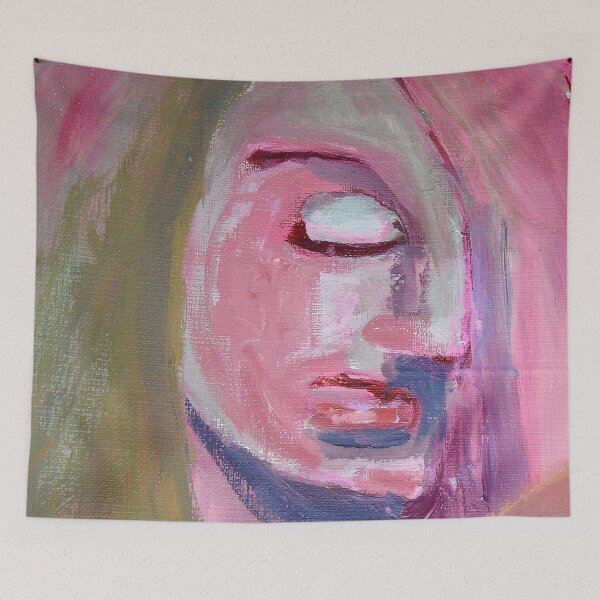 Item preview, Sleeping woman (oilpainting) detail designed and sold by Hanski2020.