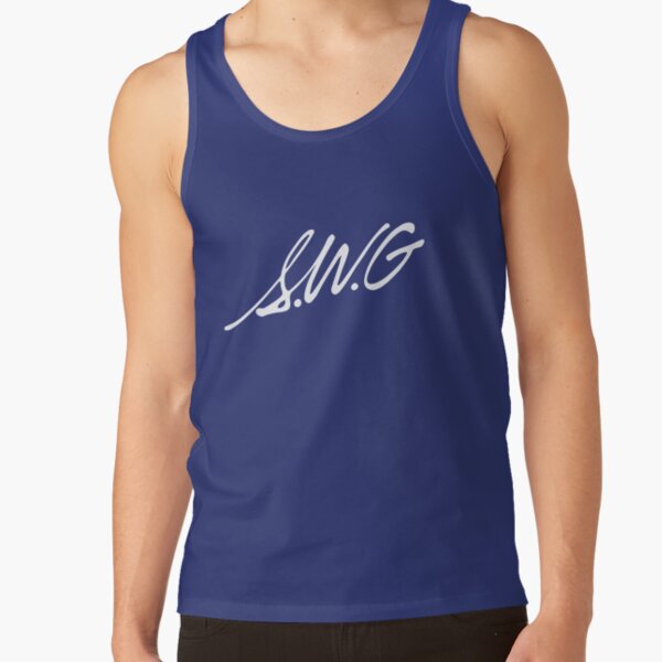 "SWG" (Single White Glove) white logo (Michael Jackson 'Thriller') Tank Top