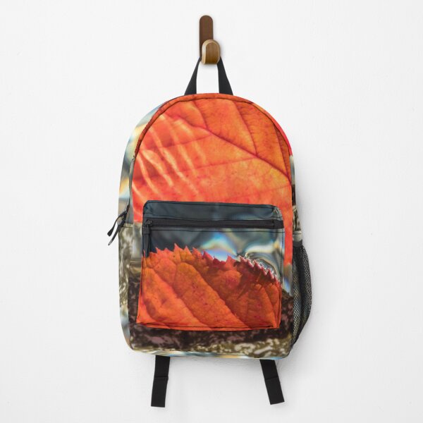 Item preview, Playful Patterns - Vibrant Vermilion Cherry Leaf Floating Underwater designed and sold by Georgia Mizuleva.