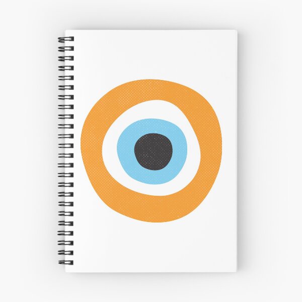 Artikelvorschau, Orange Evil Eye Symbol entworfen und verkauft von Inogitna Designs.