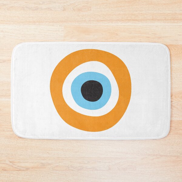 Artikelvorschau, Orange Evil Eye Symbol entworfen und verkauft von Inogitna Designs.