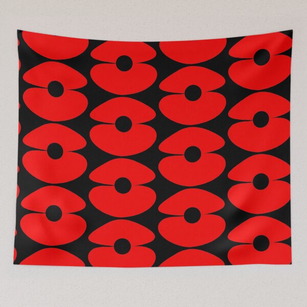 Item preview, Ultimate Minimalist Abstract Remembrance Day red poppy designed and sold by Deegital18.