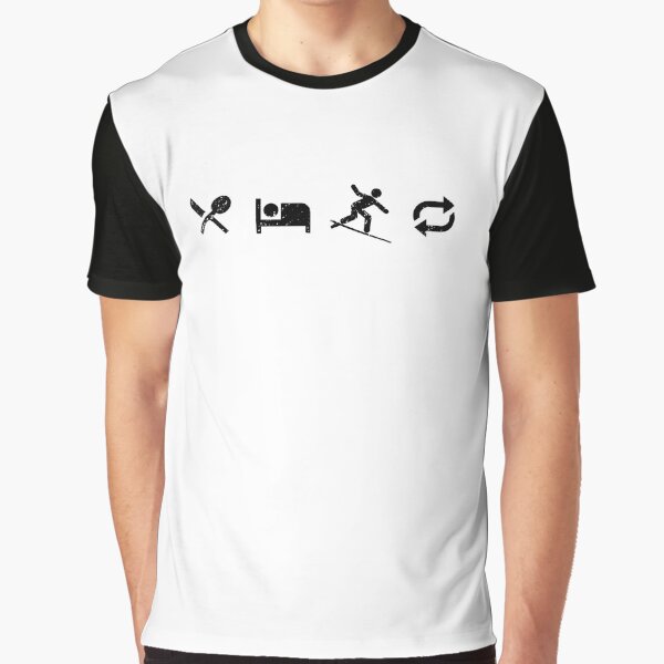 Item preview, Eat sleep surf repeat designed and sold by StackedPixels.
