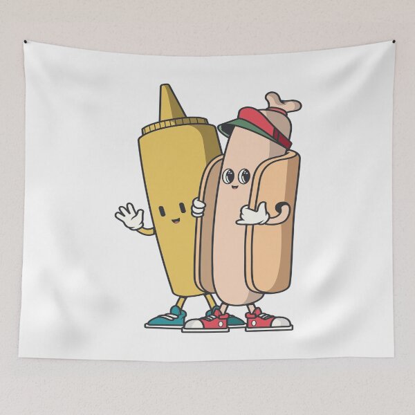 Item preview, Cute Hotdog Mustard  designed and sold by TrueTrippyArts.