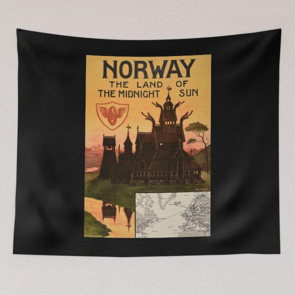 Item preview, Norway retro poster designed and sold by stickart-marek.