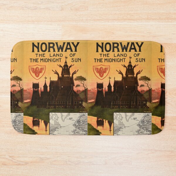 Item preview, Norway retro poster designed and sold by stickart-marek.