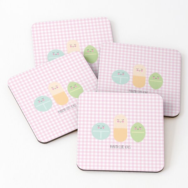 Item preview, Pharma-cute-icals, pink gingham pattern designed and sold by Eenig.