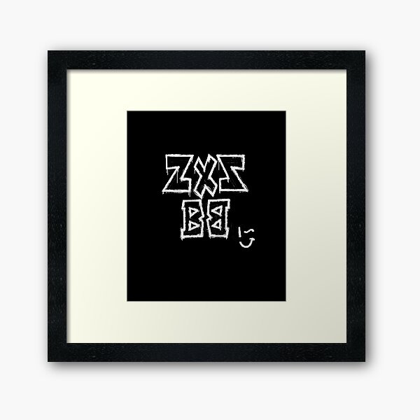 Zxz Bb Wink Sweatshirt Framed Art Print