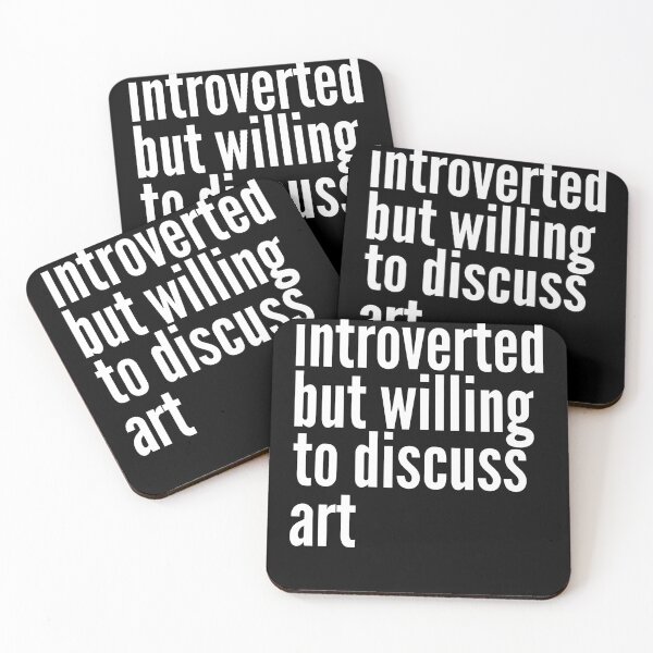 Item preview, Introverted but willing to discuss Art designed and sold by SlartybardPOD2.