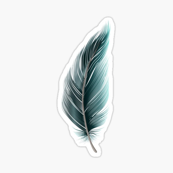"Feather" Sticker for Sale by amrmab Redbubble