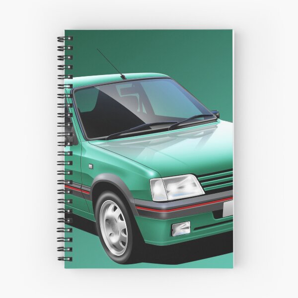 Artikelvorschau, Mops 205GTi Griffe Poster Illustration entworfen und verkauft von RJWautographics.