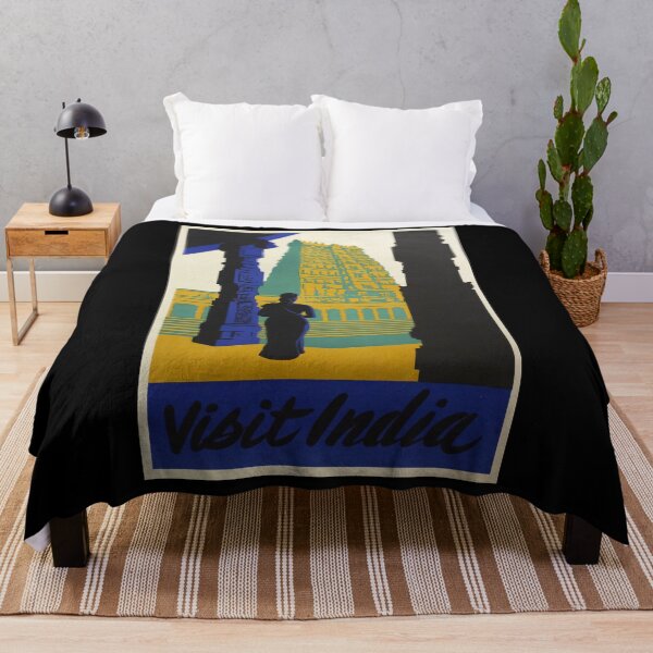 Item preview, Visit India retro poster designed and sold by stickart-marek.