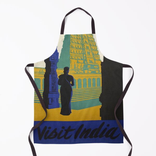Item preview, Visit India retro poster designed and sold by stickart-marek.