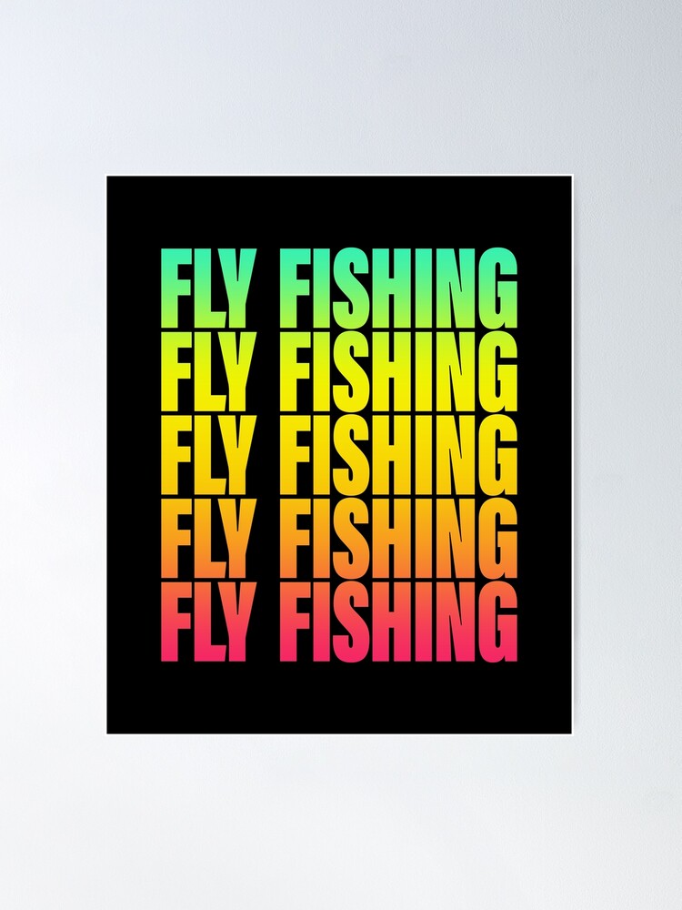 retro vintage fly fishing GIFT Poster for Sale by Space Art
