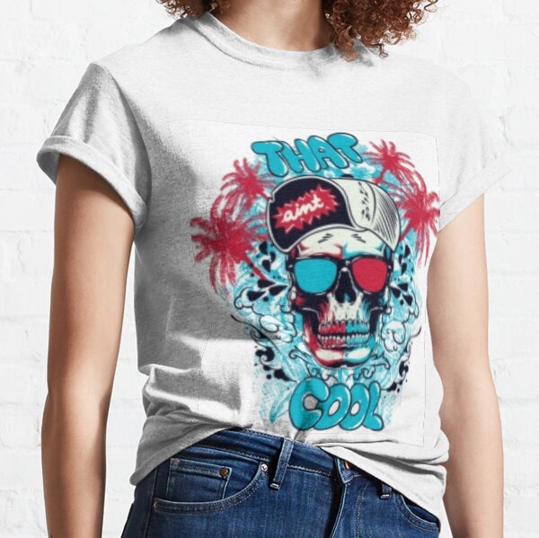 SKULL WITH SUNGLASSES AND CAP Classic T-Shirt