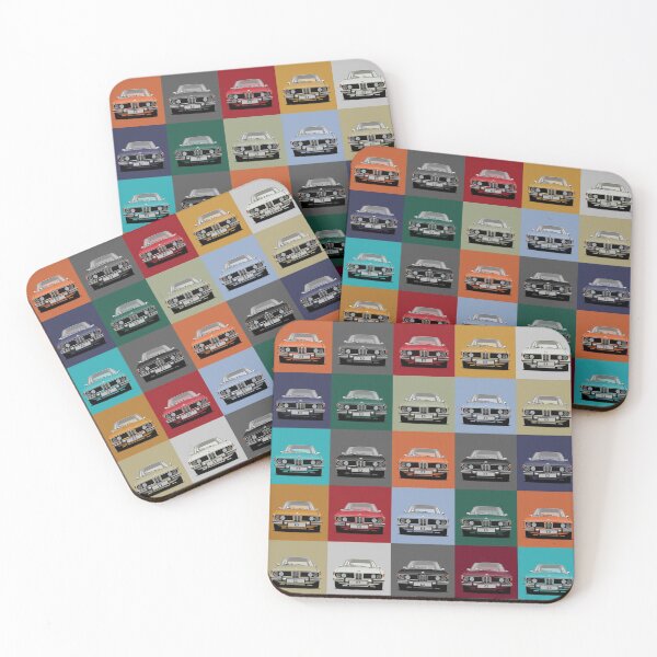 Item preview, Bimmer E3 Bavaria 2500, 3.0S, 3.0Si. 3.3 Li Pop art illustration designed and sold by Hamilton illustrations.