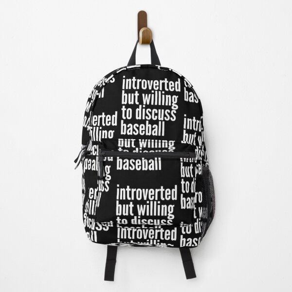 Item preview, Introverted but willing to discuss Baseball designed and sold by SlartybardPOD2.