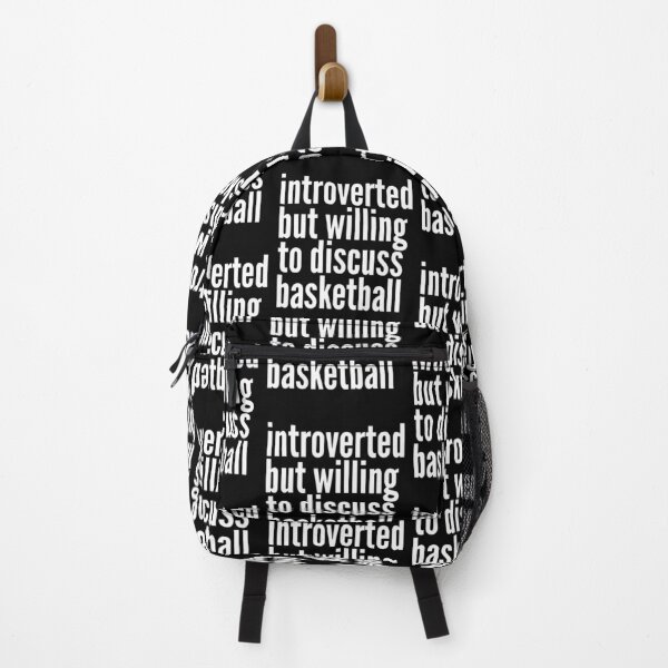 Item preview, Introverted but willing to discuss Basketball designed and sold by SlartybardPOD2.