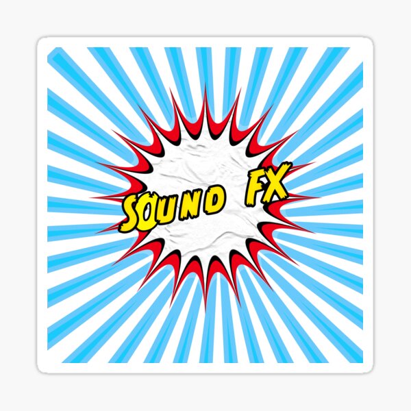 Sound Effect Stickers Redbubble - roblox slurp noise