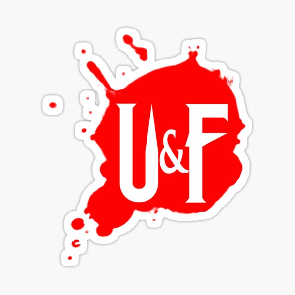 UF Blood Splash Sticker