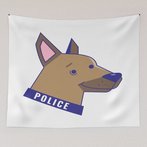 Artikelvorschau, Netter Polizeihund entworfen und verkauft von TrueTrippyArts.