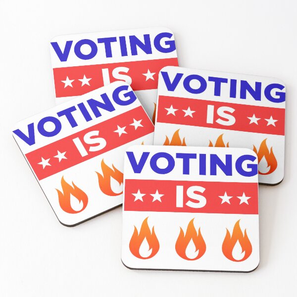 Item preview, Voting Is Hot - 2020 election - your voice matter designed and sold by GoldenDov.