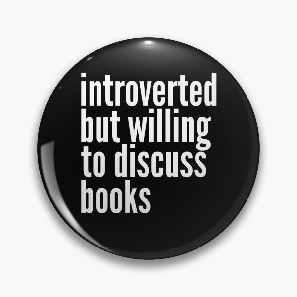 Item preview, Introverted but willing to discuss Books designed and sold by SlartybardPOD2.